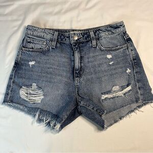 NWT Joes Jeans Size 26 Distressed High Rise Cut Off Denim Jean Shorts Pockets
